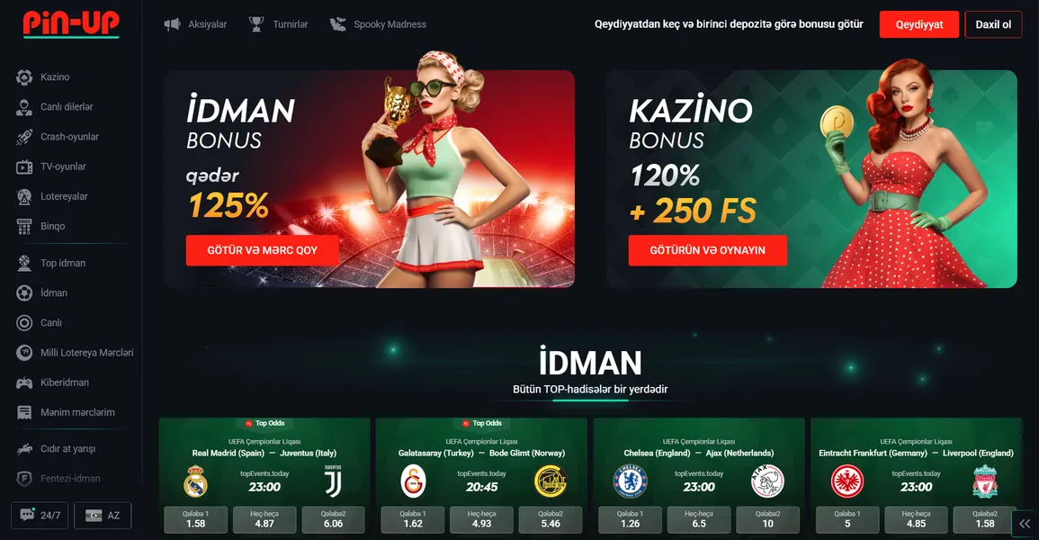 Xoş gəldin paketi və ilk depozit bonusu